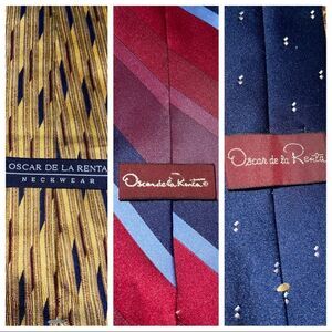 3 Oscar de la renta tie bundle